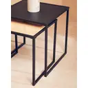 Interiors by Premier Side Tables Nested Depok Square Black/Rattan 2pcs image 3