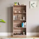 Vida Designs Bookcase Cambridge 4 Shelves Walnut Large image 3