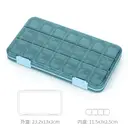 JORDAN&JUDY Portable Sealed Weekly Pill Organizer Large Capacity Pill Dispenser Pill Storage Box 28 Compartments-Blue, New Year Sale , Top gift picks image 7