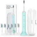 LÄCHEN RM-H9 Brosse à dents électrique sonique avec 7 têtes de brosse et étui de voyage - Vert image 0