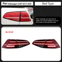 TYPY Phares arrière LED pour VW Golf 7.5, feu arrière TSI/TDI, 2013-2019, feu arrière LED à projecteur, DRL (Daytime Running Light), accessoires auto image 4