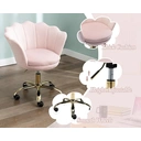 CHAIRUS Ya-Home Chaise de bureau pivotante avec hauteur réglable et roulettes - Rose clair image 4