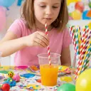 Huacan 100pcs mixed color disposable straws image 6