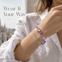 VoxorAI L8 [Cristal violet argent] Bracelet, Bracelet en améthyste naturelle, Création originale faite main à faire soi-même, Bracelet en cristal tendance et haut de gamme image 6