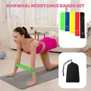 Good Nite Resistance Bands for Women and Men, 5 Different Levels of Resistance Exercise Bands for Yoga, Pilates - Include Carry Bag - for Hand, Hip and Leg Training image 5