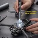 EasyWox Kit de Tournevis Électrique Mini 62-en-1, Affichage Numérique du Couple, Batterie Lithium Rechargeable 500mAh, Boîte de Rangement Rotative, Embouts Longs, Gris image 4