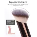 MAANGE Lot de 7 pinceaux à maquillage en aluminium de qualité professionnelle avec pochette de rangement image 8