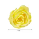 Wei’s Moment 20Pcs Artificial Flowers Roses, Real Touch
 Foam Roses, Fake Flowers Rose for DIY Wedding Bridal Bouquets Baby Shower Table Centerpieces Home Decorations, Cream Yellow image 4