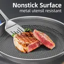 COOKER KING Stainless Steel Pans Set of 3 (8+10+12 Inch), Nonstick Frying Pans, Induction Pan Set, Chef's Pan, Skillets Dishwasher & Oven Safe, Stay-Cool Handles, Compatible with All Cooktops image 3