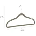 ANQI Cintres en velours antidérapants pour costumes, Gris/Argent - Lot de 30 image 2