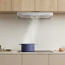 Ciarra Slimline 60cm Cooker Hood for Cabinet Mounting – Stainless Steel Housing, Compact Build, Dual Venting Option, Push-Button Control image 2