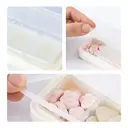 JORDAN&JUDY Small Pill Organizer Portable Mini Daily Pill Case Tablet Cutter Storage Box 1 pc White image 5