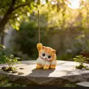 JU7CER 1pc Adorable Kitten-shaped Incense Holder Ceramic Aromatherapy Burner Creative Home Decor Ornamental Piece Home Zen Tea Ceremony Incense Burner Kung Fu Little Yellow Cat - Stick Incense image 0