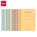 Deli Spiral Notebook, Minimalist Design in 4 Colors, 1-Pack for Office, School, and Personal Journaling,1pack image 1