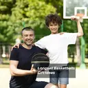 High-quality Rubber Basketball（27.5"） Size5# Black/Gold image 4