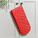 Dexam Double Oven Gloves Love Colour 100% Cotton Scarlet Red image 3