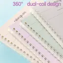 Deli Meow Time Series Lot de 4 carnets à spirale A5, papier ligné 70g/m² - 80 feuilles/160 pages image 3