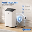 【Vente d'été】 Climatiseur mobile 3 en 1 AUX 12000 BTU, Wi-Fi et télécommande, 4 modes, Réfrigérant R290, Kit fenêtre inclus, Énergie classe A image 8