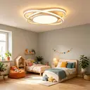 LED Deckenlampe Ø53cm,Dimmbar mit Fernbedienung für Wohnzimmer 62W 3000-6500k, LED fest integriert, Modern Runde Wohnzimmer Schlafzimmer Arbeitszimmer Esszimmer Dekoration Lampen, Mit Speicherfunktion.Lichtfarbe- und Helligkeit einstellbar weiß image 6
