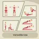 ochamaxsongmics  Set of 2 Dumbbells, 2 x 4 kg Hand Weights with Neoprene Coating, Hexagonal Dumbbells Pair, Home Workout, Fitness Training Exercise, Ruby Red SYL908R01 image 7