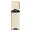 SONGMICSHOME  Trash Can, 8-Gallon Trash Bin, Stainless Steel Kitchen Garbage Can, Sand Beige image 1