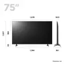 LG 75"UR78 DLED 4K UHD  Smart Web OS TV-75UR78006LK(α5 AI Processor,AI Sound,Game Optimiser & ALLM) image 2