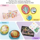 Ohuhu 12 Colour Glitter Metallic Shimmer Marker Pens, Fine Point, Water-based Ink for Crafts & Art Projects image 5