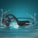 Verbex X7S Black Earphones, AI Earphones, Bone Conduction Earphones, Swimming Earphones, Bluetooth Earphones, Sports Earphones, 32GB Memory, Professional IP8 Water Resistance, Noise Cancellation, Comfortable to Wear image 4