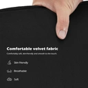 CLIPOP Dining Chairs Set of 2 Velvet Armchairs Kitchen Chairs with Backrest and Metal Legs Occasional Padded Leisure Accent Chairs for Dining Living Room 0430 velvet black 43.5*51.5*87.5cm image 7