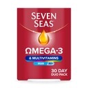 Seven Seas Omega-3 & Multivitamins for Men 50 Plus Duo Pack Men's Health Support - 30 Day Supply image 0