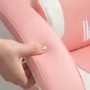HOMCOM Gaming Chair for Adults with Cat Ears, Faux Leather Reclining Computer Chair with Footrest, Lumbar Support and Headrest, Height Adjustable Swivel Seat, Pink image 8