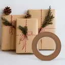 TAPEBEAR Eco-Friendly Kraft Paper Tape, 24mm x 50m 6, 6rolls image 1