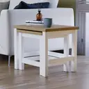 Vida Designs Side Tables Nested Arlington White/Oak Effect 2pcs image 4