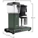 Moccamaster KBG Select Filter Coffee Machine, Handmade in the Netherlands, Retro Design, 1.25 Litres, Forest Green - 53822 image 7