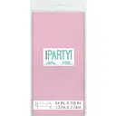 Unique Plastic Table Cover, Lovely Pink, 1.37 x 2.74m image 2