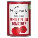 Mr Organic Organic Whole Plum Tomatoes 400g image 0