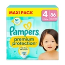 Pampers Premium Protection, Taille 4, 86 couches, Maxi Pack image 0