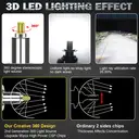 ENdureLite U11 H7/H18 LED Light Bulbs, 6000K 110W 20000LM Brighter Light, 360° CSP Chips LED Bulbs for Cars image 7