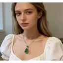 VoxorAI emerald natural chalcedony necklace and pendant for all seasons image 6