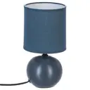 Atmosphera Timeo Keramische Bal Lamp - 25 cm, Blauw image 0