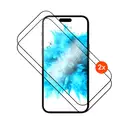 TORRAS FIXED Protection d’écran en verre trempé 2,5D couverture intégrale avec applicateur pour Apple iPhone 17 Pro Max, lot de 2, Noir image 0