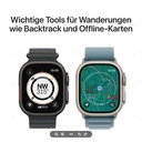 APPLE Watch Ultra 3 GPS + Cellular 49mm Natur Titan Gehäuse mit Natürlichem Mailänder Armband - Mittel image 5