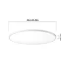 Yeelight 12 Zoll runde Mercury intelligente Deckenleuchte C300 – App- und Sprachsteuerung, dimmbare LED, einstellbare Farbtemperatur, moderne flache Deckenmontage für Wohnzimmer und Schlafzimmer, kompatibel mit Alexa, Google Home, SmartThings, Mijia image 9