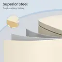 SONGMICSHOME  30L KitchenRubbish Bin with Soft-Close Lid and Inner Bucket, Sand Beige image 7