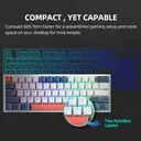 Machenike K500-B61 clavier mécanique filaire 60 %, disposition QWERTY US, switchs rouges, éclairage RVB image 2