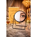 Noix de Coco Diva London 7" Double-Sided Vanity Makeup Mirror - 1X/5X Magnification, Black image 1