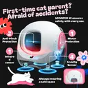 Catlink SE Baymax Automatic Self-Cleaning Cat Litter Box, 70L Extra-Large for Multi-Cat Homes, Anti-Pinch Safety System, App Health Monitoring, OdorLock Tech, Low-Entry Design for Senior Cats & Kittens image 2