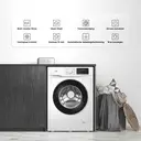 TCL Wasmachine Slim, 6 kg, Slechts 45cm Diep met BLDC Omvormermotor, Stoomwas, Snelwas 15 min, Automatische Gewichtsherkenning, Kleding Toevoegen [Energieklasse B] FF1006WB0 image 2