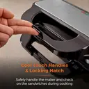 Tower T27032 3-in-1 Deep Filled Snack Maker with Non-Stick Coated Plate and Automatic Temperature Control, 900W, Stainless Steel image 6