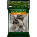 Asian Choice Black Tiger Garnelen ohne Kopf, geschält und mit aufgeschnittenem Rücken, 1 kg (700 g netto) image 0